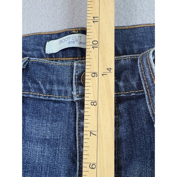 Levis 515 Jeans Womens 30x28 Blue Boot Cut Flap Pockets Medium Wash Tag 8S - Picture 4 of 13